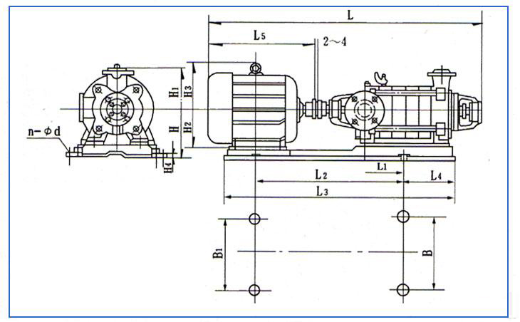 D、DG型臥式鍋爐給水離心泵