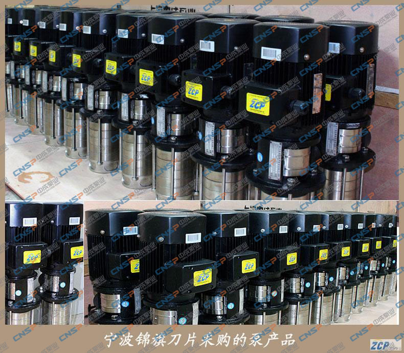 寧波錦旗刀片向我廠采購一批多級泵