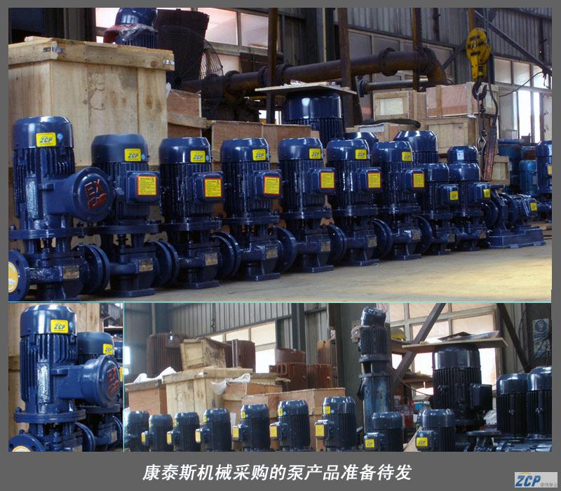 康泰斯機(jī)械向我廠訂購一批管道泵